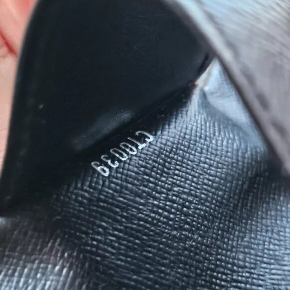 Louis Vuitton Paris Keychain Keyfob BlackGray Leather Key Holder Made in France - Picture 12 of 12